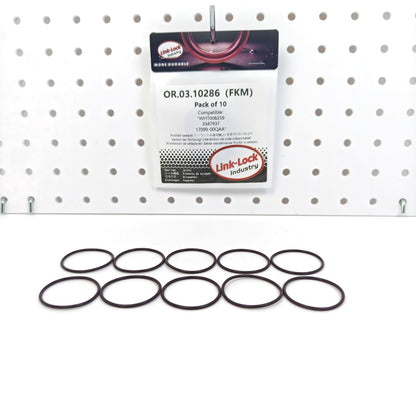 LINK-LOCK 10PCS OR.03.10286 FKM Viton Sealing O-Ring Kit of Fuel Pump WHT008259 3347937 17099-00QAA For AUDI (SAIC)-DMEA For VW (FAW)-DMEA For VW (SVW)-DMEA