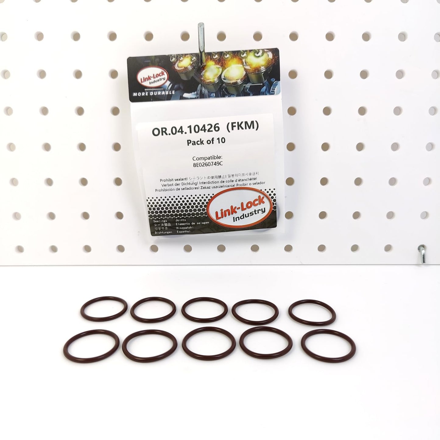 LINK-LOCK 10PCS OR.04.10426 FKM Viton Sealing O-Ring Kit of Air Condition Pipe 8E0260749C For AUDI For VW