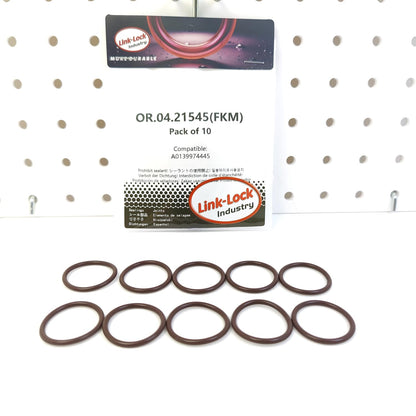 LINK-LOCK 10PCS OR.04.21545 FKM バイトンシーリングOリングキット A0139974445 (MERCEDES-BENZ-W204-M272 M271 W212-M271 M272 M276用 冷媒ライン)