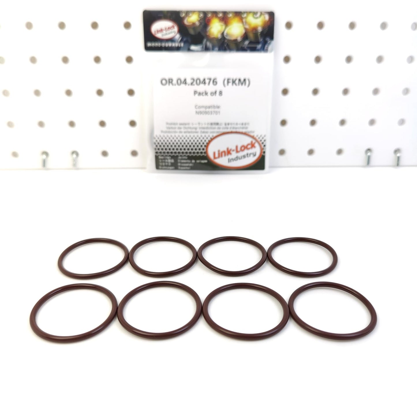 LINK-LOCK 8PCS OR.04.20476 FKM Viton Sealing O-Ring Kit of Cooling Water Pipe N90903701 for AUDI