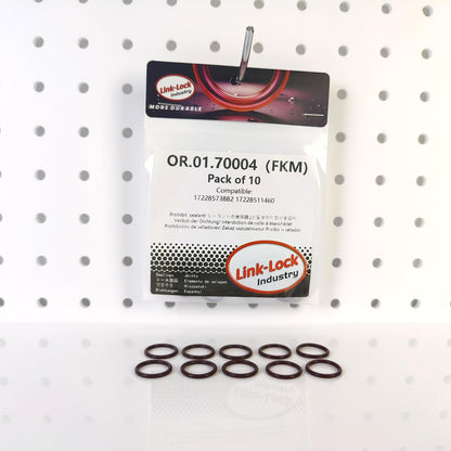 LINK-LOCK 10PCS FKM Viton OR.01.70004 O-RING gasket for transmission cooling pipe 17228573882 17228511460 for BMW N57