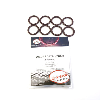 LINK-LOCK 8PCS OR.04.20379 FKM Viton Sealing O-Ring Kit of Injector Shaft 11179-81402 11179-81402-000 for SUZUKI