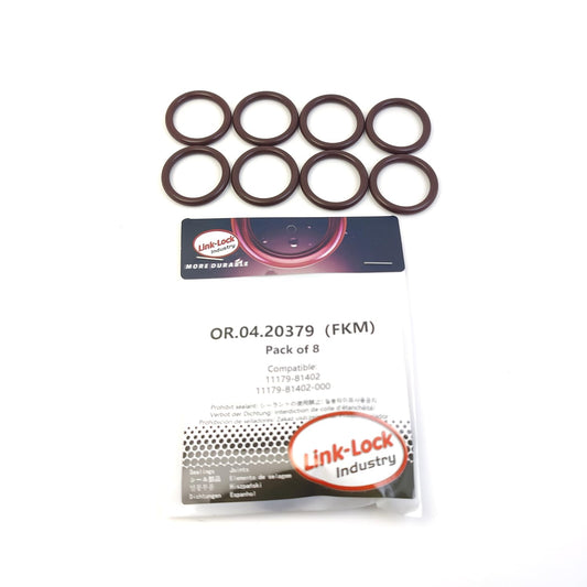 LINK-LOCK 8PCS OR.04.20379 FKM Viton Sealing O-Ring Kit of Injector Shaft 11179-81402 11179-81402-000 for SUZUKI