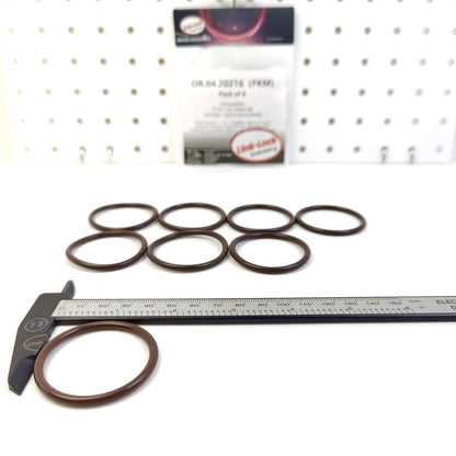 LINK-LOCK 8PCS OR.04.20216 FKM Viton Sealing O-Ring Kit of Coolant Pipe 71741134 14463780 LF479Q1-1307012A 6338489 for ALFA for ROMEO for LANCIA for LIFAN for OPEL