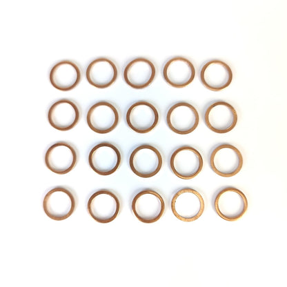 LINK-LOCK 20 PCS COPPER SP.01.10004 Copper gasket for oil pipeline 07119963201 07119963394 for BMW N63 M50 M52 M54 M40 M62 M60 M73 S63 N14 N18