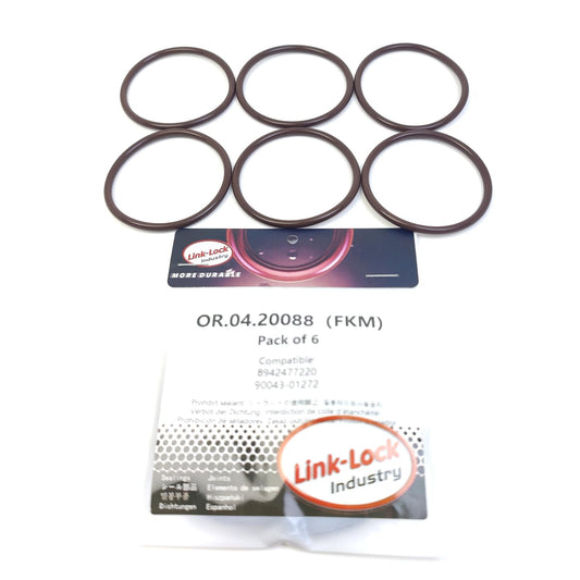 LINK-LOCK 6個組 OR.04.20088 FKMバイトンシーリングOリングキット スロットルボディ用 8942477220 90043-01272 いすゞ トヨタ用