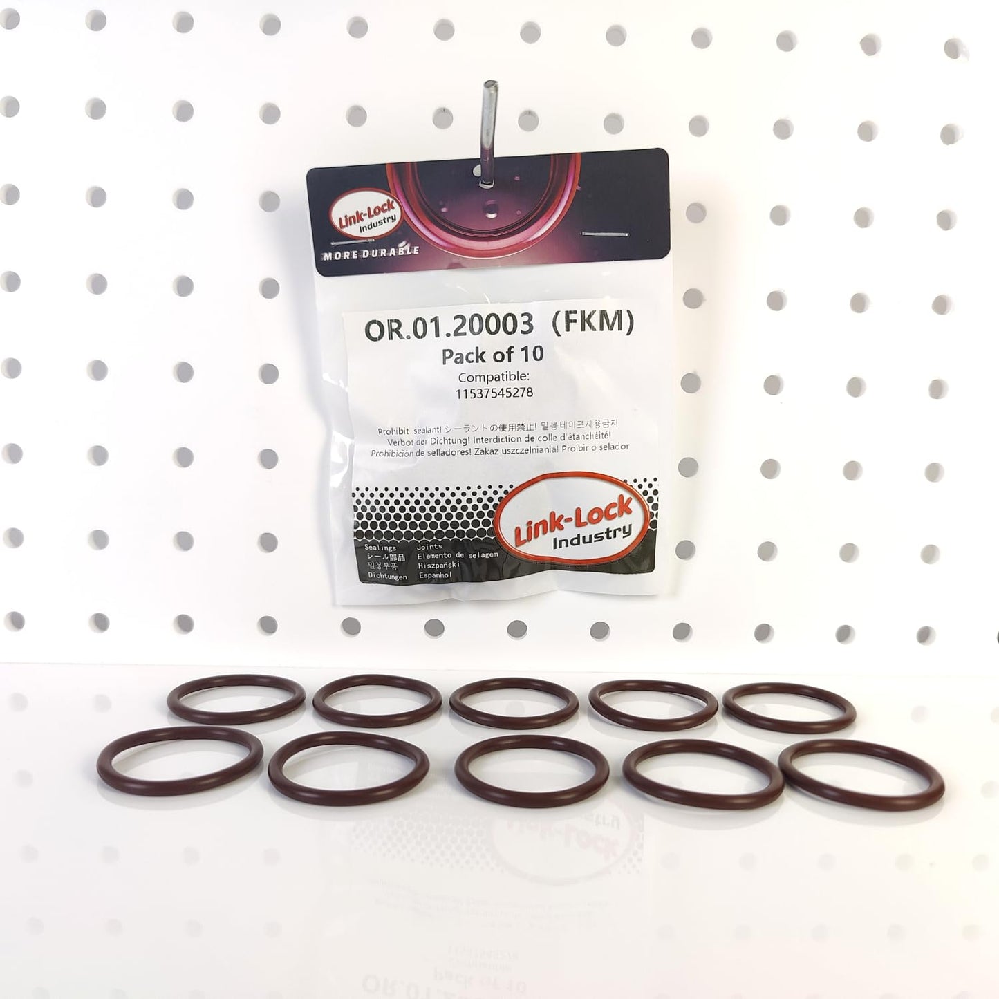 LINK-LOCK 10PCS FKM Viton OR.01.20003 Engine coolant pipe / Water hose O-Ring 11537545278 for BMW N51 N52 N54 N55 N53 N20