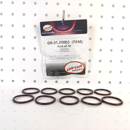 LINK-LOCK 10PCS FKM Viton OR.01.20003 Engine coolant pipe / Water hose O-Ring 11537545278 for BMW N51 N52 N54 N55 N53 N20