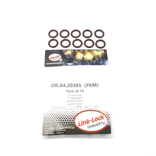 LINK-LOCK 10PCS OR.04.20385 FKM Viton Sealing O-Ring Kit of Water Connector / Charger 310842984R A0009979207 0009979207 for DACIA for MERCEDES-BENZ