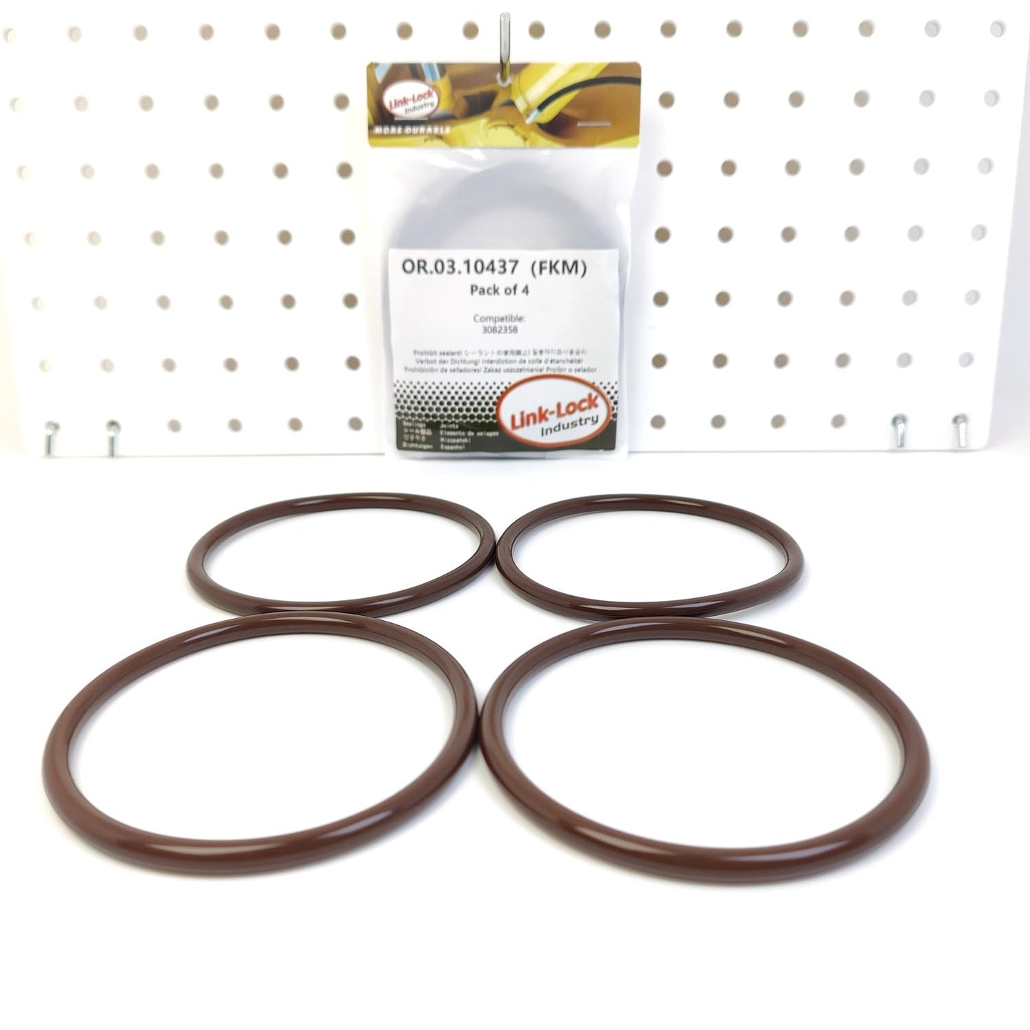 LINK-LOCK 4個 OR.03.10437 FKMバイトン 84×5.7 シールユニバーサルOリングキット 3082358 CUMMINS用
