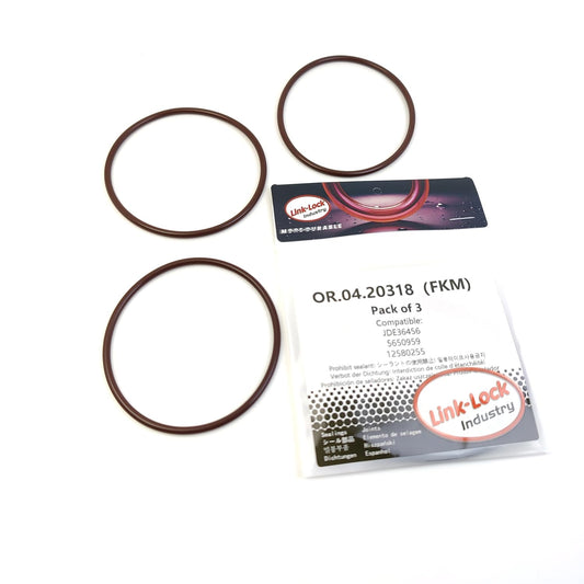 LINK-LOCK 3PCS OR.04.20318 FKM Viton Sealing O-Ring Kit of Oil Filter JDE36456 5650959 12580255 for JAGUAR for OPEL for SAAB