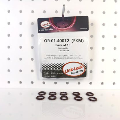 LINK-LOCK 10PCS FKM Viton OR.01.40012 Engine check valve O-RING gasket 11367507729 for BMW N13 N51 N52 N53 N54 S65 N62 N12 N14 N16 N18