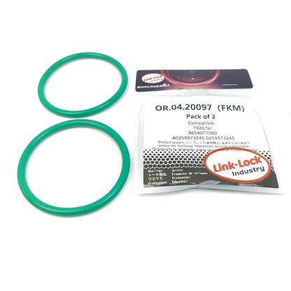 LINK-LOCK 2PCS OR.04.20097 FKM Viton Sealing O-Ring Kit of Engine Air Intake House 1920.NJ 9654077080 A0259973245 0259973245 for CITROËN for FIAT for MERCEDES-BENZ