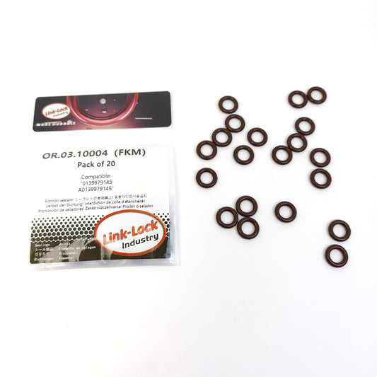 LINK-LOCK 20PCS OR.03.10004 FKMバイトン製燃料インジェクターOリングキット 0139979145 A0139979145 メルセデスベンツM111 M271用