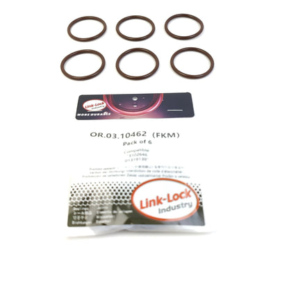 LINK-LOCK 6PCS OR.03.10462 FKM Viton Sealing O-ring Kit of Water Pump 3102646 01319139 For CUMMINS For DEUTZ