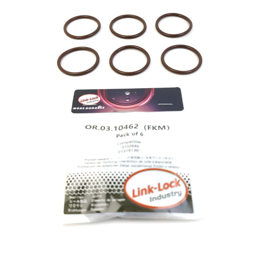 LINK-LOCK 6PCS OR.03.10462 FKM Viton Sealing O-ring Kit of Water Pump 3102646 01319139 For CUMMINS For DEUTZ