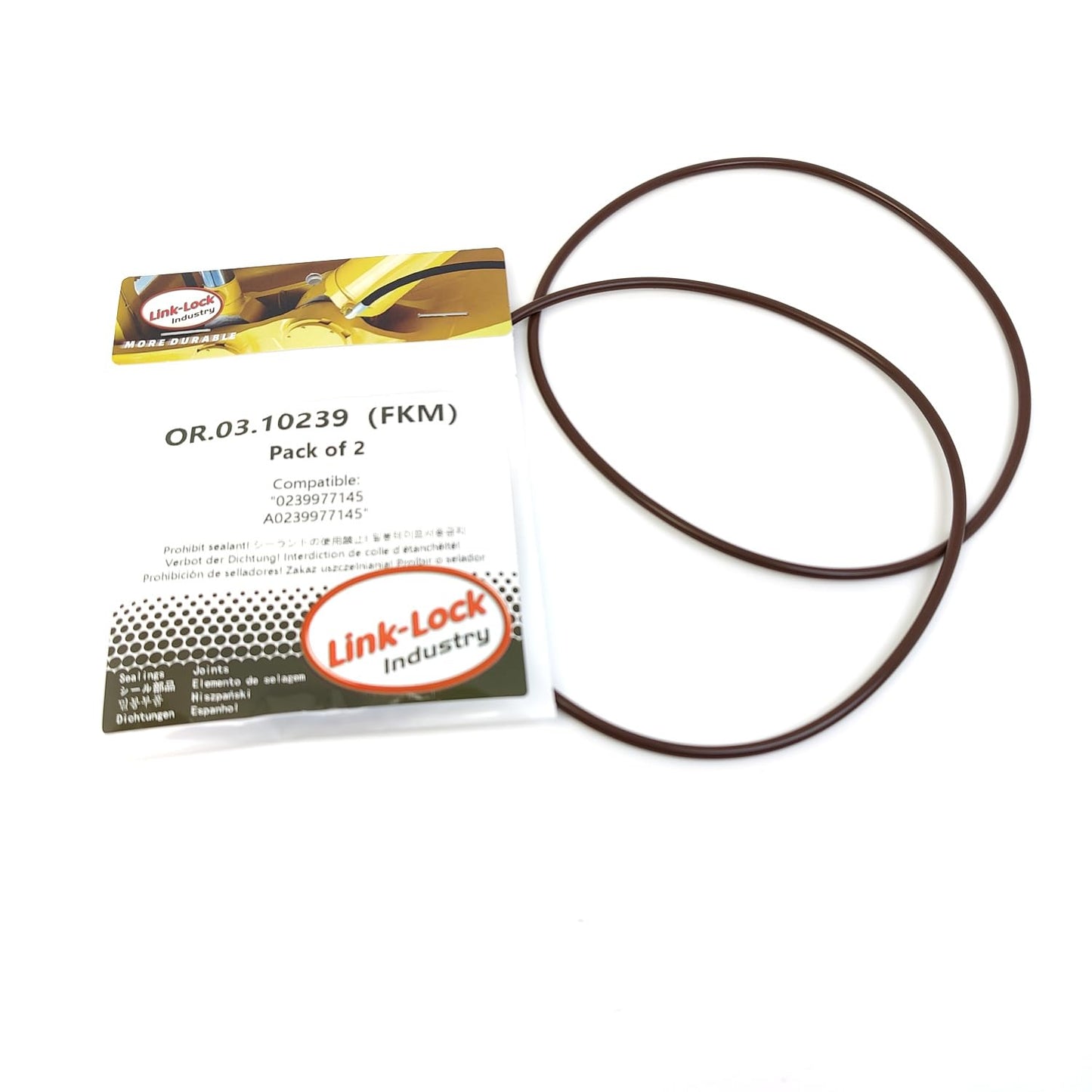 LINK-LOCK 2PCS OR.03.10239 FKM Viton Sealing O-Ring Kit of Air compressor 0239977145 A0239977145 For MERCEDES-BENZ-OM470 OM471 OM933 OM934 OM935 OM936 For MTU-4R 6R