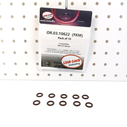 LINK-LOCK 10PCS OR.03.10622 FKM Viton Sealing O-Ring Kit of Engine Casing 999.701.006.40 For PORSCHE