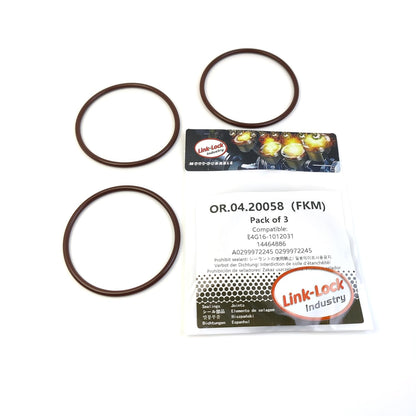 LINK-LOCK 3PCS OR.04.20058 FKM Viton Sealing O-Ring Kit of Engine Oil Pan E4G16-1012031 14464886 A0299972245 0299972245 for CHERY for MERCEDES-BENZ for FIAT