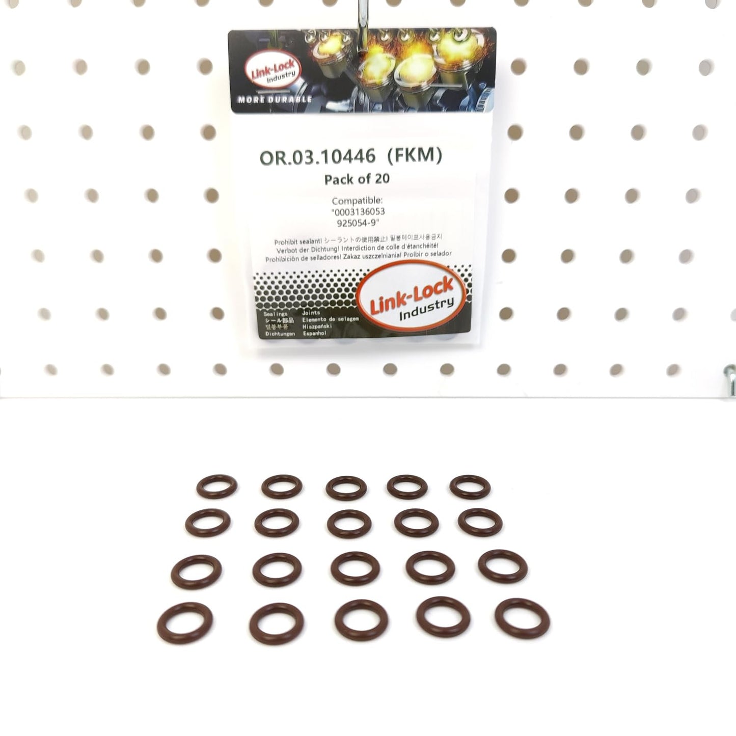LINK-LOCK 20PCS OR.03.10446 FKM Viton 9.3×2.4 Sealing Universal O-ring Kit 0003136053 925054-9 For RENAULT TRUCKS For VOLVO