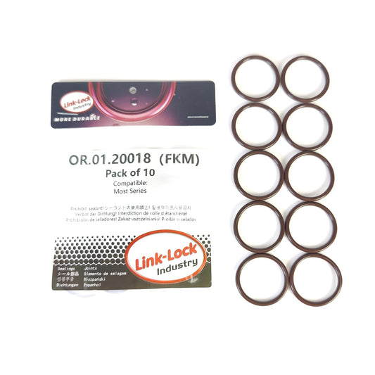 LINK-LOCK 10PCS FKM Viton OR.01.20018 Engine coolant pipe / Water hose O-Ring   for BMW  MOST