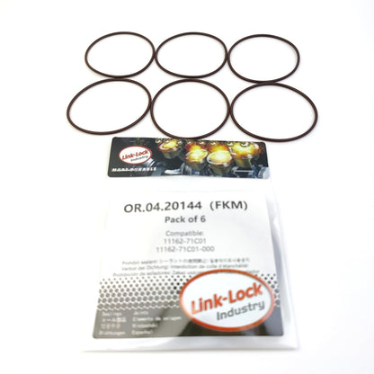 LINK-LOCK 6PCS OR.04.20144 FKM Viton Sealing O-Ring Kit of  Cylinder Head 11162-71C01 11162-71C01-000 for SUZUKI