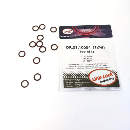 LINK-LOCK 12個 OR.03.10034 FKMバイトン シリンダーヘッドカバーボルト用Oリングキット 4429824 3910824 DAF-CB107 CS107M CS156用 CUMMINS-4BT 6BT B5.9用 CHEVROLET LST用 DODGE-ET8用