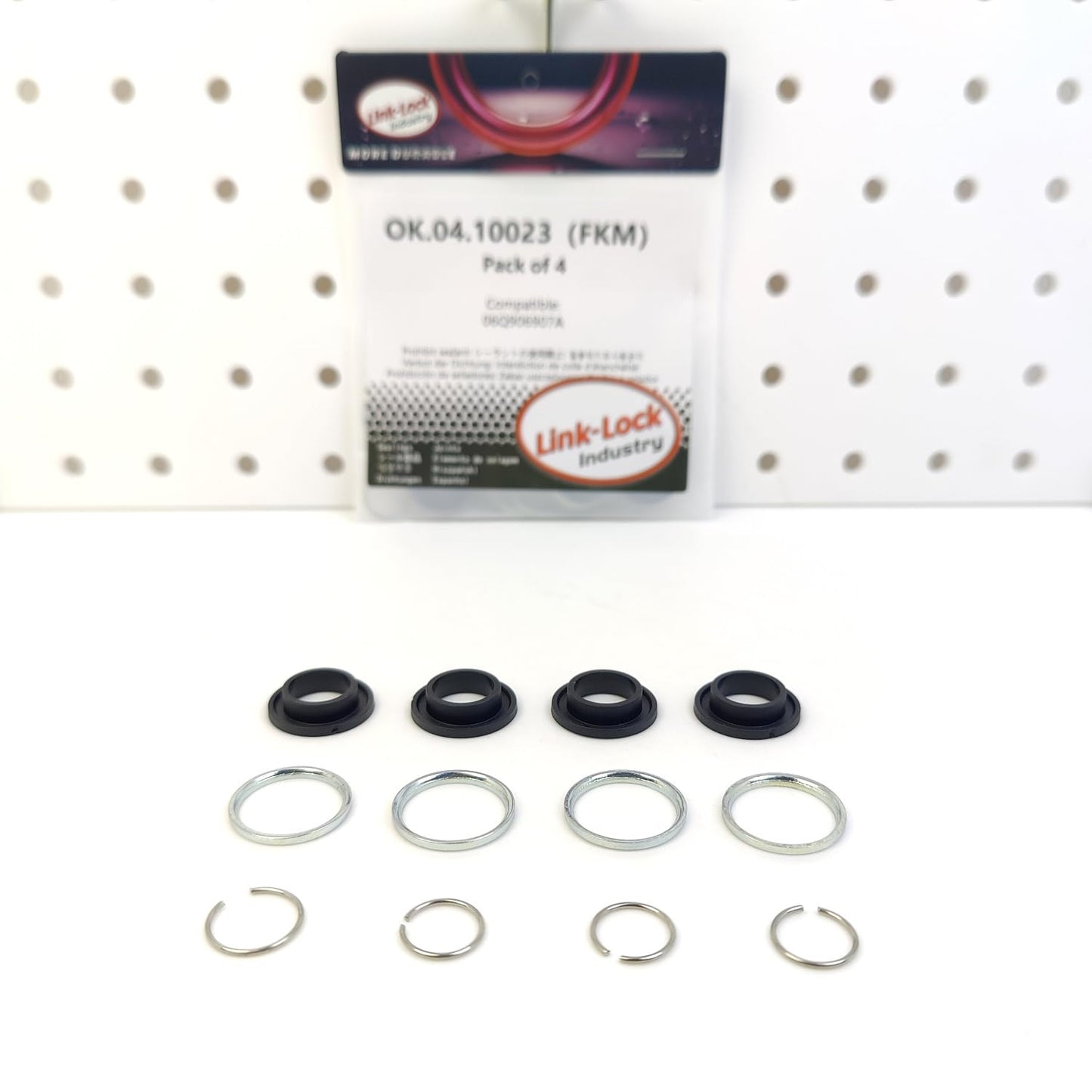 LINK-LOCK 4Set OK.04.10023 fuel injector repair kit 06Q906907A with FKM Viton O-RING For VW For AUDI 2.0T 45T DUVA DMTA