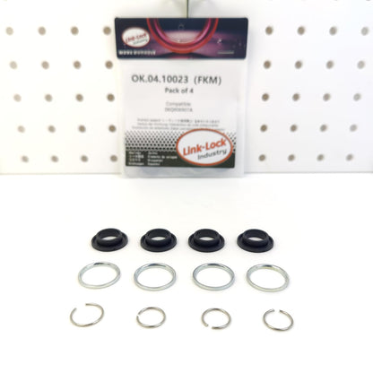 LINK-LOCK 4Set OK.04.10023 fuel injector repair kit 06Q906907A with FKM Viton O-RING For VW For AUDI 2.0T 45T DUVA DMTA