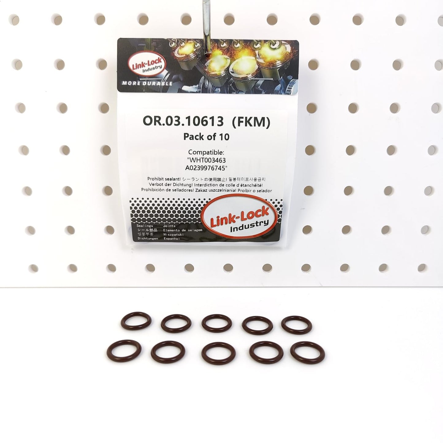 LINK-LOCK 10PCS OR.03.10613 FKM Viton Sealing O-Ring Kit of Dipstick WHT003463 A0239976745 For MERCEDES-BENZ For AUDI For VW