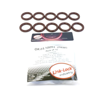 LINK-LOCK 10PCS OR.03.10094 FKMバイトン製シーリングOリングキット エンジンオイルクーラー用 1838618-C1 1846975-C1 3C34-9N693-FA 3C3Z-9N693-FA 5C34-9N693-AA W302201 FORD USA-6.0HU2U 99Y4 99R4 T60DV0I用