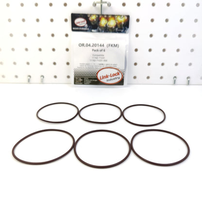 LINK-LOCK 6PCS OR.04.20144 FKM Viton Sealing O-Ring Kit of  Cylinder Head 11162-71C01 11162-71C01-000 for SUZUKI