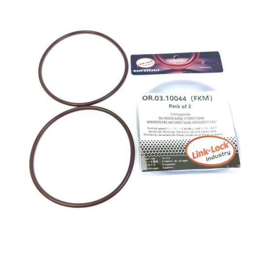 LINK-LOCK 2PCS OR.03.10044 FKM Viton シーリングOリングキット オイルフィルター A0199973648 A6069970745 1741000 11421741000 MERCEDES-BENZ-OM364 OM366 OM356 OM900 OM902用 BMW-M40 M42 M30 S85 S38 M50 M60用