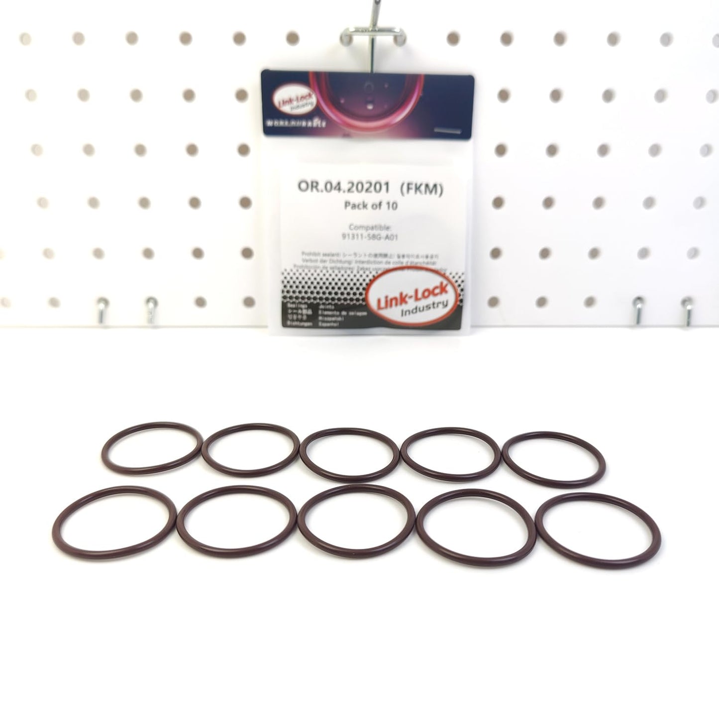 LINK-LOCK 10PCS OR.04.20201 FKM Viton Sealing O-Ring Kit of Camshaft 91311-58G-A01 for ACURA