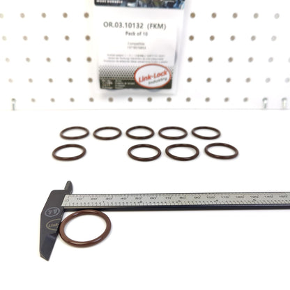 LINK-LOCK 10PCS OR.03.10132 FKM Viton Sealing O-Ring Kit Of Intake hose 13718576853 For BMW-B37 B47 For MINI-B37 B47