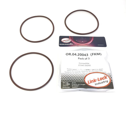 LINK-LOCK 3PCS OR.04.20043 FKM Viton Sealing O-Ring Kit of Fuel Filter 23344-0N090 for TOYOTA