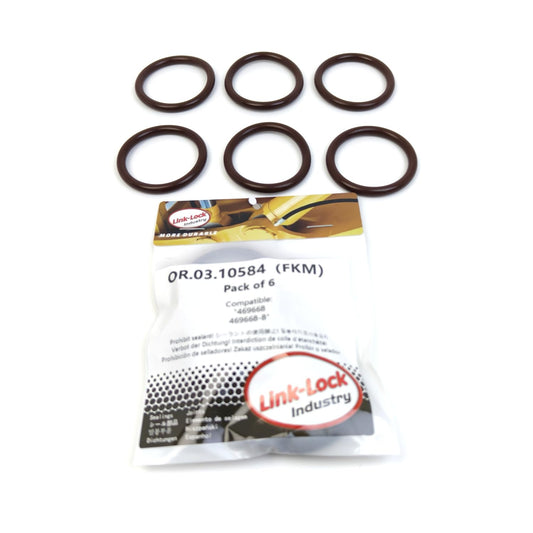 LINK-LOCK 6PCS OR.03.10584 FKM Viton 38×5 Sealing Universal O-Ring Kit 469668 469668-8 For VOLVO