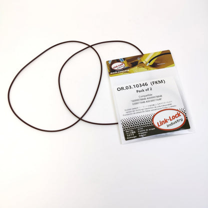 LINK-LOCK 2PCS OR.03.10346 FKM Viton Sealing O-Ring Kit of Cylinder Liner 0099978848 A0099978848 039977648 A0039977648 For MERCEDES-BENZ-OM401 OM402 OM403 OM407