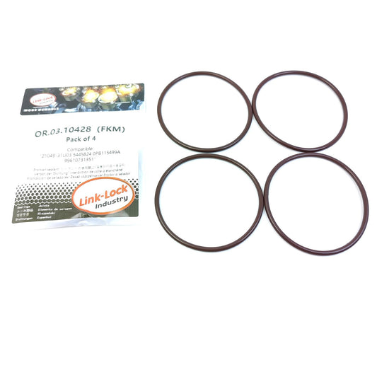 LINK-LOCK 4PCS OR.03.10428 FKM Viton Sealing O-Ring Kit of Oil filter 21049-31U03 5445824 0PB115499A 99610731351 For NISSAN For CUMMINS For PORSCHE