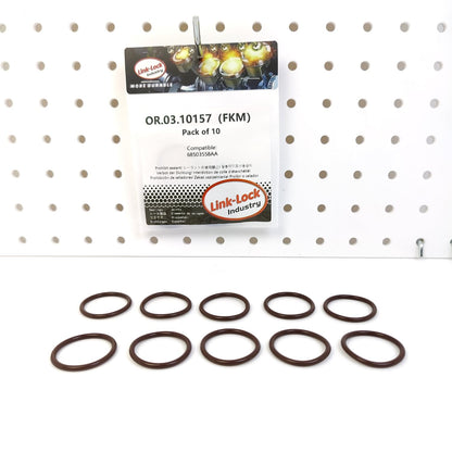 LINK-LOCK 10PCS OR.03.10157 FKM Viton Sealing O-Ring Kit of Coolant pipeline 68503558AA For JEEP-EFC EFH For RAM-EFC EFH For CHRYSLER For DODGE