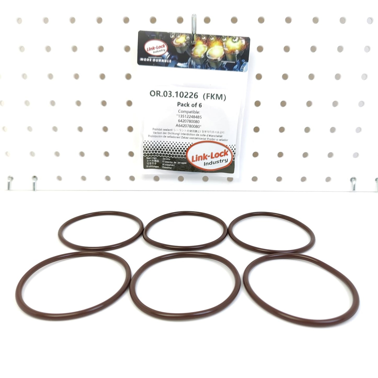 LINK-LOCK 6PCS OR.03.10226 FKM Viton Sealing O-Ring Kit of Fuel injection pump 13512248485 6420780080 A6420780080 For MERCEDES-BENZ-OM642 OM629 For JEEP-EXL For CHRYSLER-EXL M664