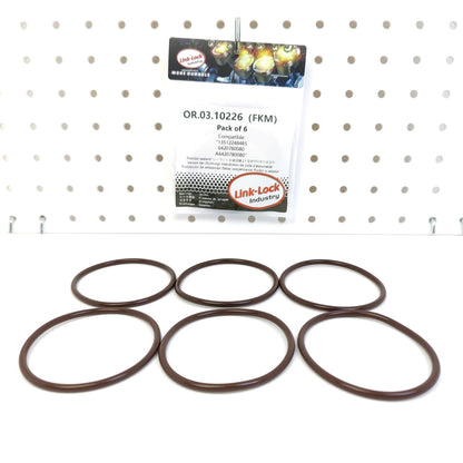 LINK-LOCK 6PCS OR.03.10226 FKM Viton Sealing O-Ring Kit of Fuel injection pump 13512248485 6420780080 A6420780080 For MERCEDES-BENZ-OM642 OM629 For JEEP-EXL For CHRYSLER-EXL M664