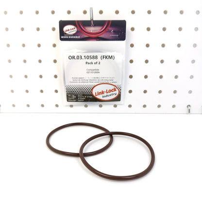 LINK-LOCK 2PCS OR.03.10588 FKM Viton Sealing O-Ring Kit of Oil pan cover 021101269A For AUDI For VW