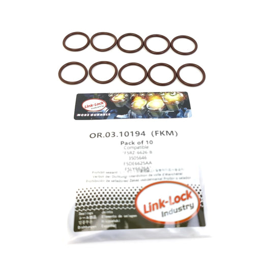 LINK-LOCK 10PCS OR.03.10194 FKM Viton Sealing O-Ring Kit of Oil Suction Pipe F5RZ-6626-B 3505646 F5DE6625AA F5LY6626A For FORD-AJ T30PDED For FORD USA-998A AJ MP99L 99F C46USEM T30PDED