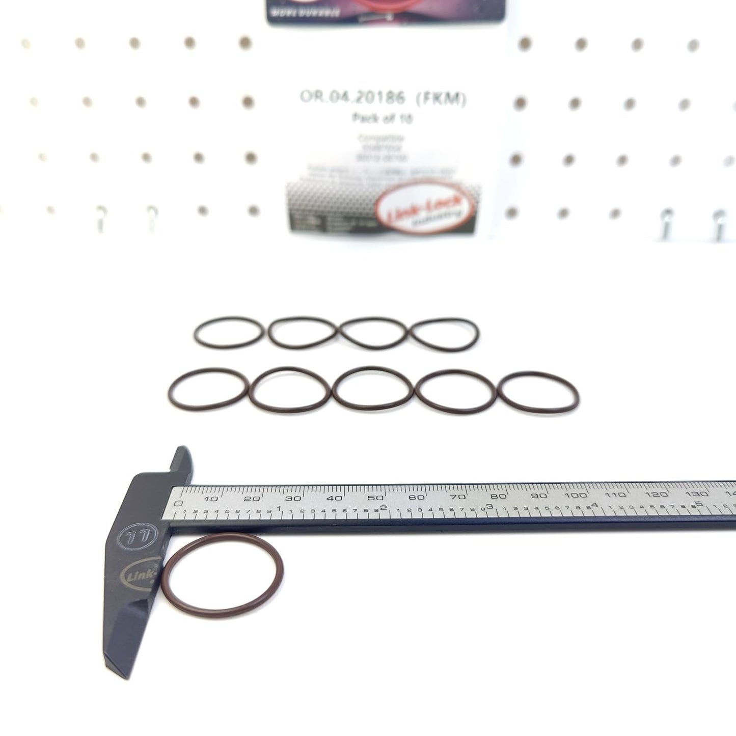 LINK-LOCK 10個 OR.04.20186 FKMバイトン製シーリングOリングキット オイルポンプサクションパイプ用 55487654 36512-0E700 （シボレー、ヒュンダイ用）