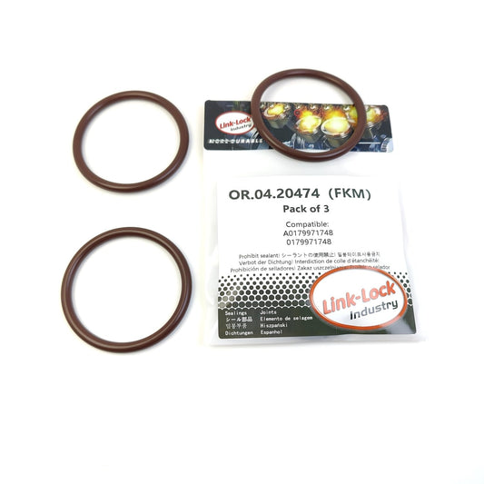 LINK-LOCK 3PCS OR.04.20474 FKM ヴィトン排気マニホールド用Oリングキット A0179971748 0179971748 メルセデスベンツ用