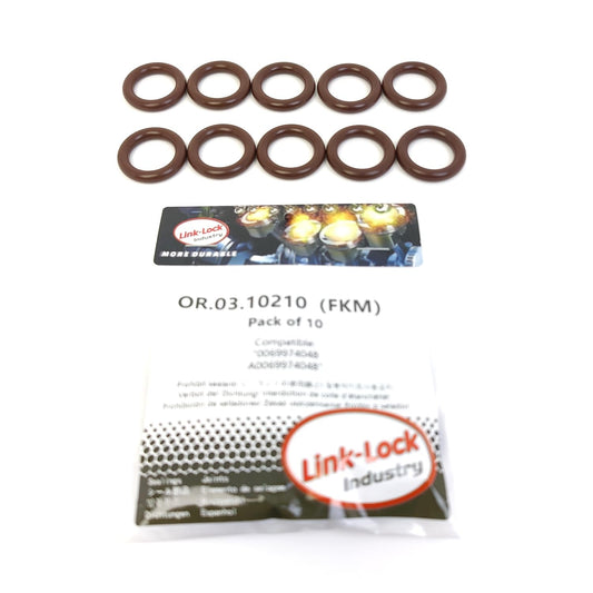 LINK-LOCK 10PCS OR.03.10210 FKM Viton Sealing O-Ring Kit of Oil pump 0069974048 A0069974048 For MERCEDES-BENZ-M102