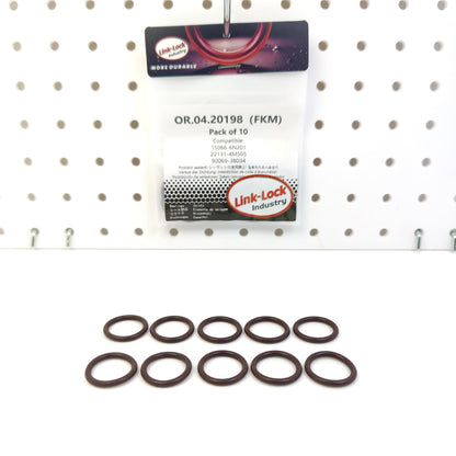 LINK-LOCK 10PCS OR.04.20198 FKM Viton Sealing O-Ring Kit of Engine Crankshaft Position Sensor 15066-6N201 22131-4M505 90069-38034 for TOYOTA for NISSAN