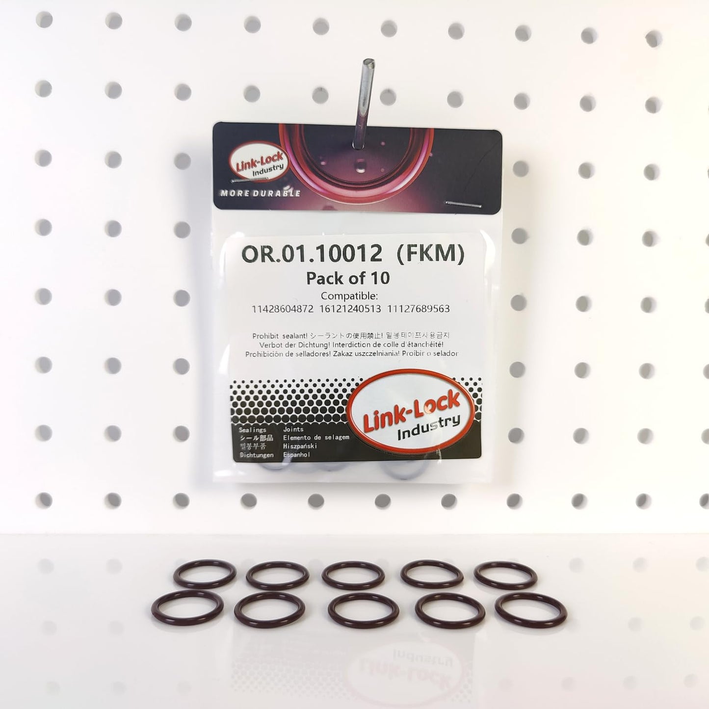 LINK-LOCK 10PCS FKM Viton OR.01.10012 Turbocharging Pipeline O-Ring 11428604872  16121240513  11127689563 for BMW B38 B48 B46 B58 B57 B47 R1300
