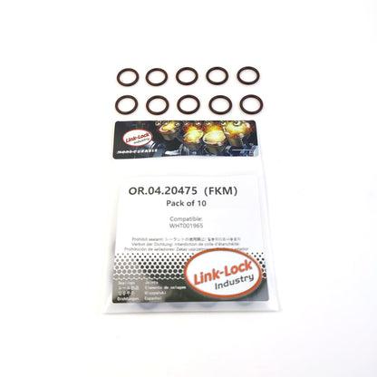 LINK-LOCK 10PCS OR.04.20475 FKM Viton Sealing O-Ring Kit of Turbo Oil Return Line WHT001965 for AUDI